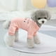 thumbnail image 5 of Pijamas para perros pequeños, ropa para cachorros de 4 patas, mono cálido de invierno para perros machos y hembras (rosa) XXL, 5 of 6