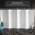 thumbnail image 5 of Red Lantern 6 ft. Tall Double Cross Shoji Screen - White - 8 Panels, 5 of 7