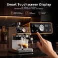 thumbnail image 4 of MOEFO Espresso Machine with Grinder, 20 Bar Programmable Semi-Automatic Coffee Maker, Visual Pressure Gauge & Touchscreen, Compact Design with 44-Grind Settings, Make Americano, Latte, 4 of 9