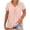 Pink, variant on Womens Plus Size Tops Short Sleeve V Neck Pleated Summer Casual Oversized T Shirts Soft Solid Color Blouses XL-5XL