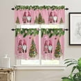thumbnail image 2 of Christmas Curtain Valances Set Cow Farmhouse Snowflake Berry Snowflake Kitchen Curtains 36&nbsp;inch Length Rod Pocket Valance and Tiers 3 Piece Set Small Bedroom Bathroom Laundry Decor, 2 of 7