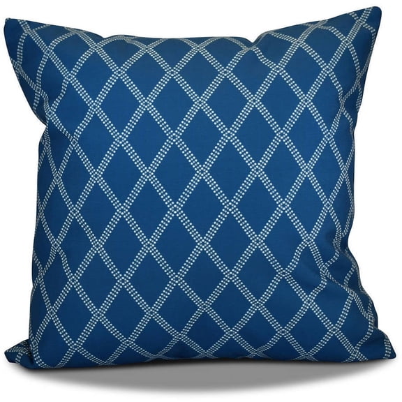 Simply Daisy Diamond Dots Geometric Print Outdoor Pillow