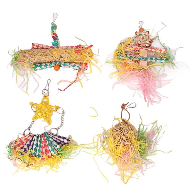 Juguetes Trituradores De Loros, Juguetes Decorativos Interesantes Y Coloridos Para Triturar Pájaros, Recargables Para Cacatúas Y Jaulas Para Mascotas