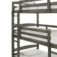 thumbnail image 6 of Pemberly Row Traditional Wood Triple Twin Bunk in Gray Wire Brushed, 6 of 10