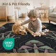 thumbnail image 4 of ODIKA 8'x10' Washable Area Rug Halloween Witchy Academia Intertwining Motifs Moody Gothic for Dining Room, Large Office, Lounge, Non-Slip Chair-Friendly Mat, 4 of 7
