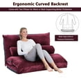 thumbnail image 3 of Topcobe Adjustable Folding Sofa Bed with Two Pillows, Futon Sofa Video Gaming Sofa Lounge Sofa for Living Room, 3 of 10