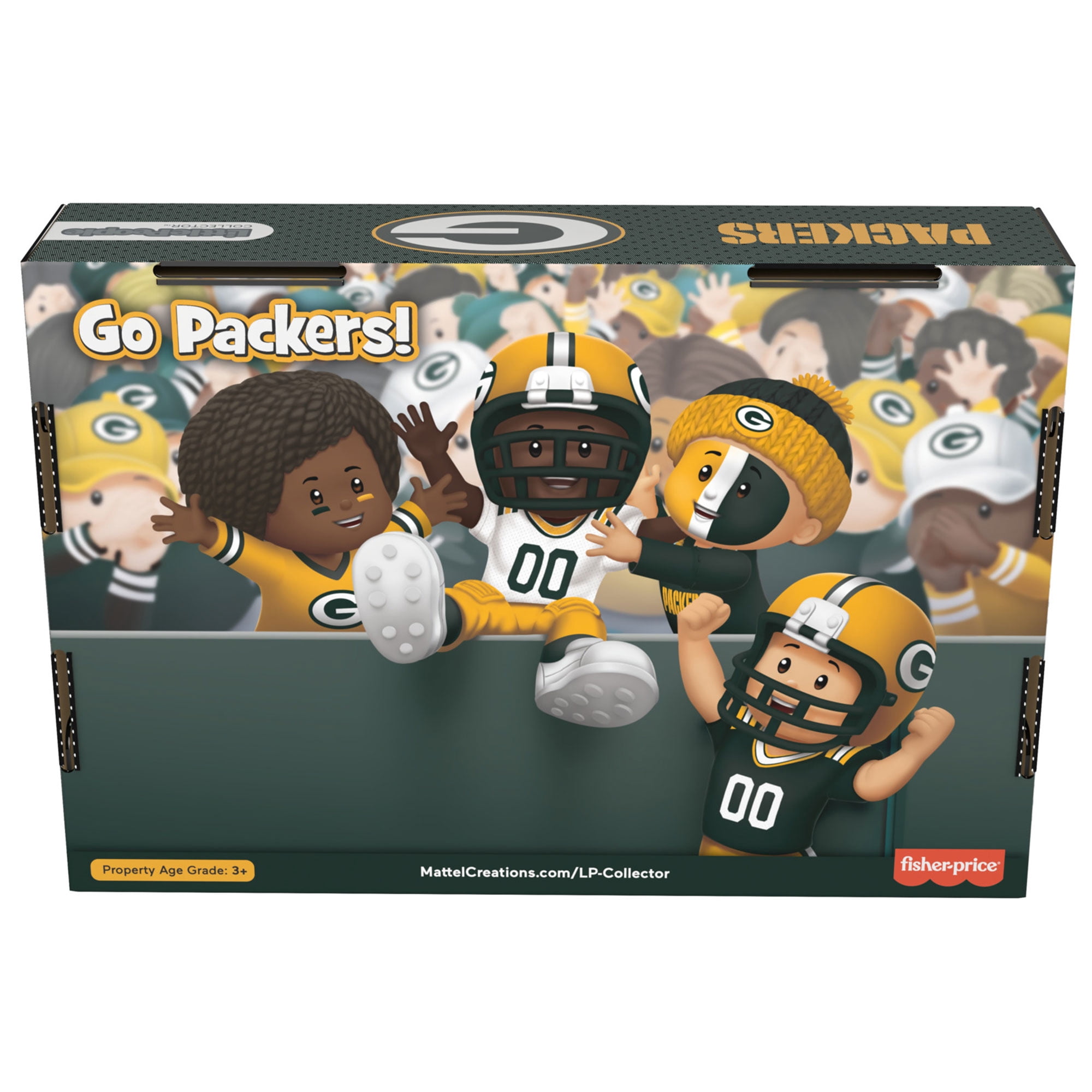 Fisher-Price Little People Green Bay Packers Four-Piece NFL Collector Set