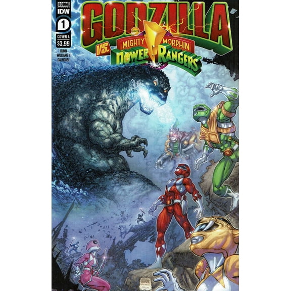 Godzilla Vs. The Mighty Morphin Power Rangers #1A VF ; IDW Comic Book