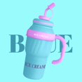 thumbnail image 2 of ¡Gran oferta! Taza para coche de 33,8 OZ, nueva taza norteamericana de acero inoxidable, aislamiento térmico de gran capacidad, hielo portátil con mango, 2 of 3