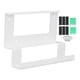 thumbnail image 2 of Soporte de Fuente de Alimentación, 2 en 1 Instaláciano Instalación flexible Montaje de Pared Enrutador de Acero para el Dispositivo Gen 3 para la Cabina de la Tiesta, 2 of 7