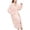 Pink, variant on Npasoilc Fleece Hooded Robes for Women Comfort Warm Bathrobe Fuzzy Female Waist Bandage Lace-Up Mid-Length Pajama Robe with Pockets Soft Sleepwear Casual Women's Loungewear