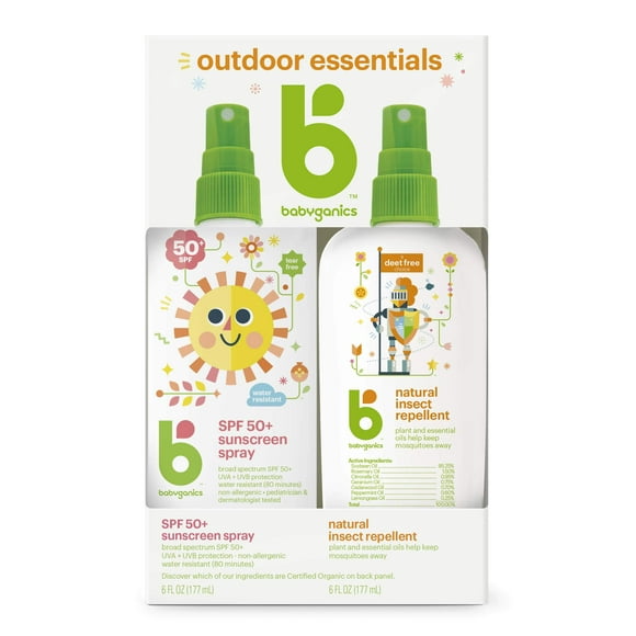 Combinación de protector solar y repelente para insectos Babyganics 50 SPF 180 ml