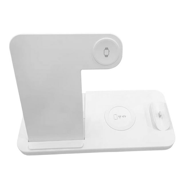15W Wireless Charging Stand Non-slip Stable Support Indicator USB Port Heat Dissipation High Efficiency 4in1 Foldable Fast Charger for Series
