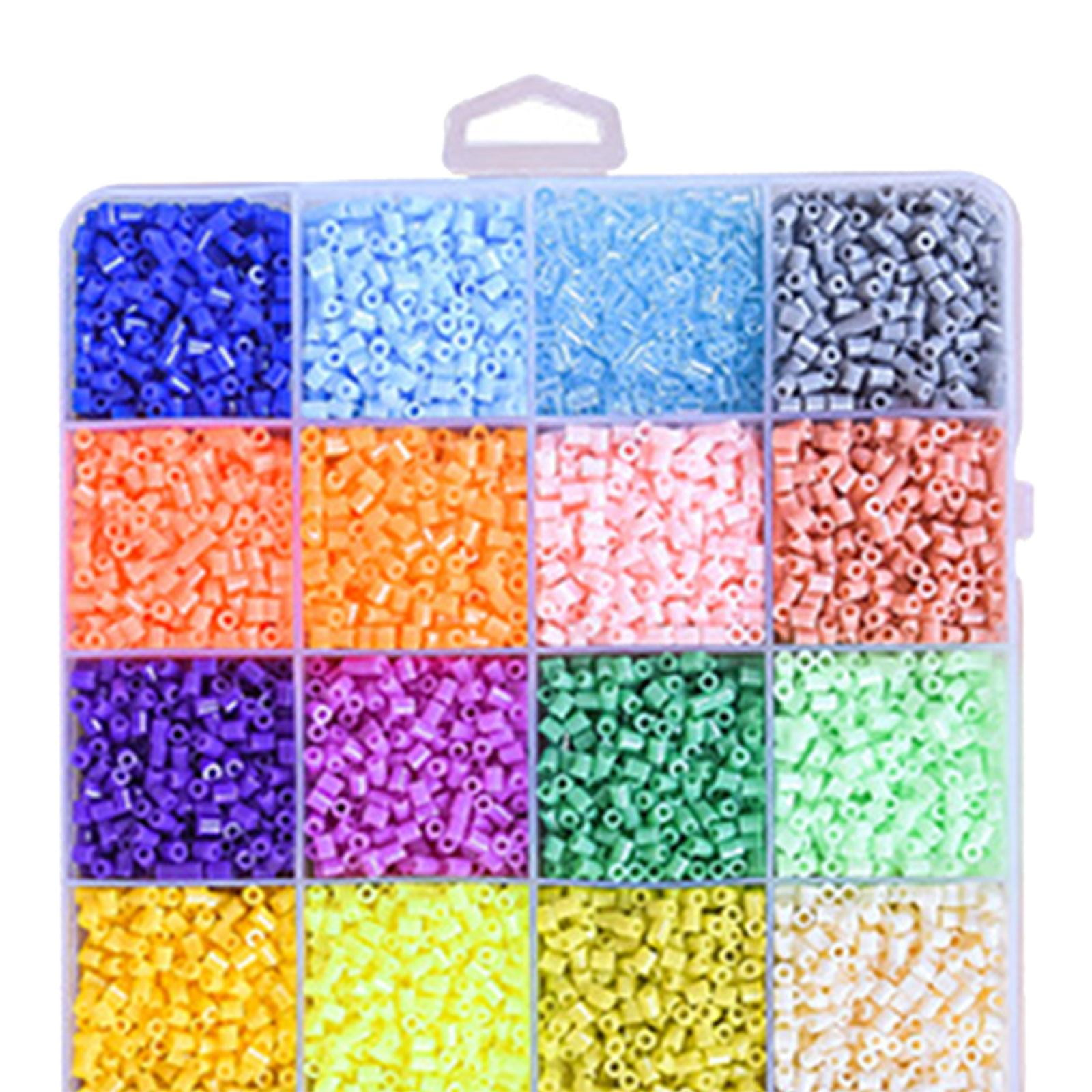 HILABEE 39000Pcs Fuse Beads Kit Creative 72 Colors DIY Art Melty Beads Hama Beads Puzzle Toys for Kids Children Party Christmas Girls