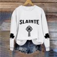 thumbnail image 1 of Herrnalise - Sudadera con estampado de trébol del Día de San Patricio para mujer, sudadera con trébol irlandés, suéter holgado de manga larga, prepárate para la grandeza por menos, 1 of 1