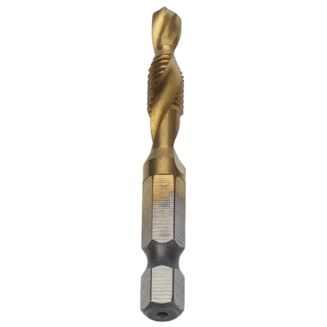 Combination Tapping Bits, Hex Shank High Speed Steel Tap Drill Bit Set Quick Change For Wood For Plastic M3,M4,M5,M6,M8,M10