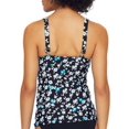 thumbnail image 2 of Anne Cole Womens Floral Underwire Tankini Swim Top, 2 of 2
