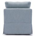 thumbnail image 5 of Couch, Accent Armless Chair, Modern Fabric Linen Middle Module for Modular Sofa Sectional Sofa Couch Chair, Cushion Covers Removable and Washable, Grey, 5 of 7