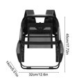 thumbnail image 3 of UALSRZL Clear Backpack, Heavy Duty PVC Transparent School Bag with Reinforced Strap, Large Capacity Bookbags for Boys Girls Stadium Approved, Black, 3 of 7
