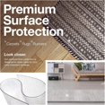 thumbnail image 3 of Clear Carpet Runner, USA Made, Safe, 36 x 72 Inch, 2mm Thick Clear Cleated Vinyl, Clear Vinyl Runner for Area Rug, Clear Waterproof Runner for Low-Pile Carpet, 3 of 7