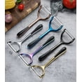 thumbnail image 2 of Stainless Steel Sharp Peeler Fruit Apple Vegetable Potato Y Peeler, Sliver, 2 of 9