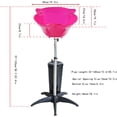 thumbnail image 4 of FETCOI Plastic Rolling Stand Shampoo Basin with 10L Water Bucket, Hair Salon Portable Treatment Bowl Mobile Shampoo Sink Backwash Hair Basin (Pink), 4 of 9