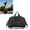 Black, variant on Lightweight Foldable Gym Duffle Bag with Separate Shoe Compartment Water Bottle Pocket Detachable Strap for Travel Sports Weekend Trip,Black