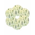 thumbnail image 7 of 13 Inch Round Placemats Set of 6, Sage Green Leaves Non Slip Heat Insulation PP Table Mats, Summer Botanical Farmhouse Leaf Washable Place Mats for Kitchen Dining Party Table Decor, 7 of 7