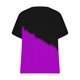 thumbnail image 2 of Camisetas Casuales de las Mujeres Largo Casual Impreso Cuello Redondo Suelto Top, Camiseta de Verano de Manga Corta, 2 of 4