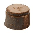 thumbnail image 4 of Toystoory Caja de anillo de madera para parejas, soporte para collar, estampado rústico, me encanta el corazón, joyero de madera, suministros Artesanía, 4 of 6