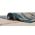 thumbnail image 4 of HR Waterproof Abstract Outdoor Rug - Stain and Fade-Resistant - Sand/Blue/Multicolor, 4 of 5