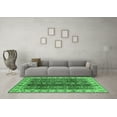 thumbnail image 3 of Ahgly Company Indoor Rectangle Abstract Emerald Green Modern Area Rugs, 3' x 5', 3 of 4
