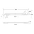 thumbnail image 2 of TEKTON 5/8 Inch Angle Head Open End Wrench | WAE83016, 2 of 5