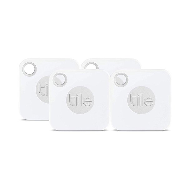 Tile Mate 2018 Bluetooth Tracker Device, Replaceable Battery, Finder, 4 Pack,GPS
