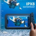 thumbnail image 6 of Waterproof Phone Bags - [2-Pack] [Easy Lock & Durable] IPX8 waterproof dry phone bags, suitable for beach and swimming, protect 4-7 inch phones., 6 of 7