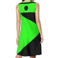 thumbnail image 2 of Shego Halloween Costume Spring Summer Dresses for Women Fashion T-shirt Dress Casual Sleeveless Loose Sundress with Pockets, 2 of 5