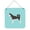 Blue, variant on Siberian Husky Checkerboard Pink Wall or Door Hanging Prints
