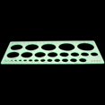 thumbnail image 3 of HUGFEGWE Circle Template, Plexiglass Circle and Oval Templates, Measuring Templates Rulers, Digital Drawing for Office and School Building Formwork Drawings Templates (Clear Green） 1 Pcs CJB91-22610, 3 of 6