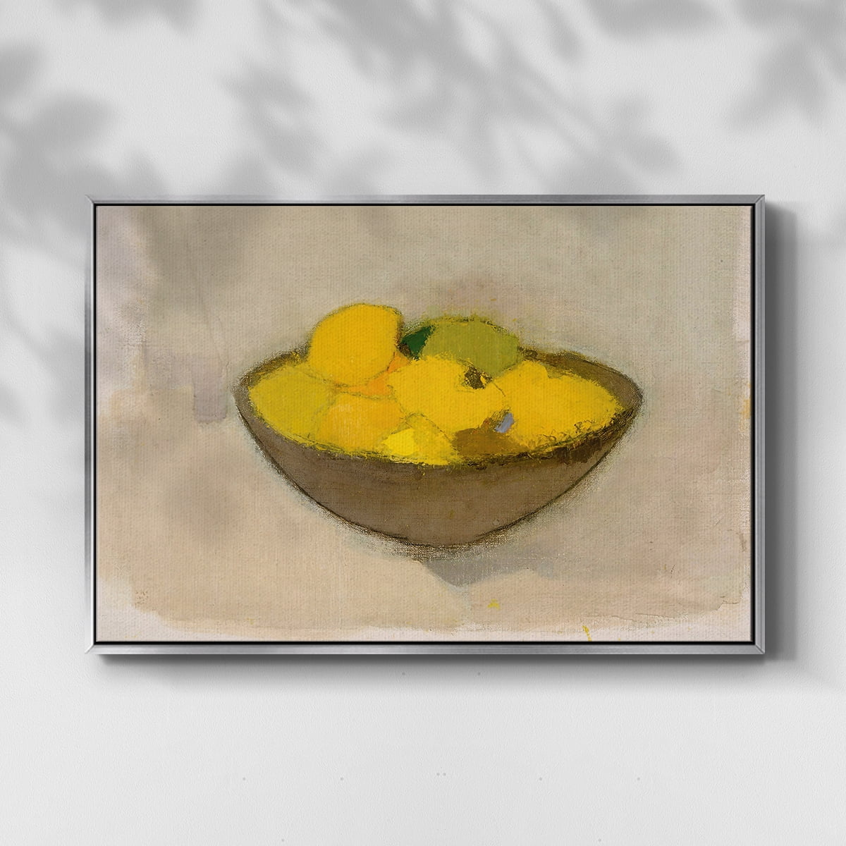 Vintage Botanical Print-LXXI By Wexford Home Framed in Silver Wood Gallery Wrapped Canvas 27 in. x 41 in.