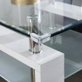 thumbnail image 4 of Clear Glass Top Side Table, 24"x24"x24", Modern Home Decor, 4 of 6
