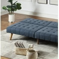 thumbnail image 6 of Ucloveria Modern Convertible Sofa 71" Couch Polyfiber Plush Tufted Cushion Sofa Wooden Legs, 6 of 8