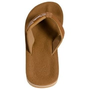 Islander Men Women All-Weather Comfortable Beach Flip-Flop Sandals Slippers - Brown - M6/W8