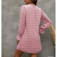 thumbnail image 2 of Vestido De Manga Larga Con Cuello Redondo, Vestido De Manga Larga Con Orillo Fibroso Informal Con Estampado De Lunares Para Vacaciones En El Club ANGGREK  Otros, 2 of 6
