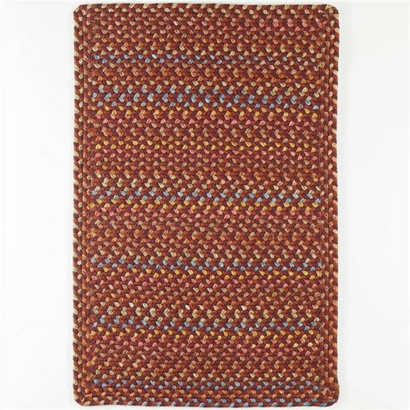 Rhody Rug WO41R120X156B 10 x 13 ft. Woodstock Rectangle Rug, Maroon & Multi Color