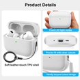 thumbnail image 4 of Funda para AirPods Pro 3 (Lanzamiento 2025) con Textura de Cuero YSIUENG, 4 of 7