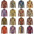 thumbnail image 4 of Camisa con botones para hombre nueva, camisas con estampado africano Dashiki, camisetas de manga larga, ropa tradicional para parejas, estilo étnico hip hop, ropa de calle, 4 of 5