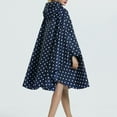 thumbnail image 4 of MIASHUI Poncho de Pluie Imperméable avec Capuchon et Fermeture Éclair Imperméable pour Adultes, Bleu, Taille Unique, 4 of 8