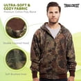Mens Full Zip CAMO Hoodie SWEATSHIRT JACKET Hunting Camping Sports (5X