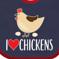 thumbnail image 4 of Inktastic Chickens Cute Farm Animal Boys or Girls Baby Bib, 4 of 4