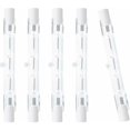 thumbnail image 1 of Bombillas Halógenas Lineales R7s 78mm 150w 2100lm Blanco Cálido 2800k Regulable Tipo J Bombilla Foco Lineal de Doble Extremo para Luces de Techo Iluminación de Paisaje, Paquete de 5, 1 of 5